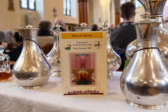 Mass of Chrism, Holy Thursday, Cathedral of St. Mary and St. Ann.Pic: Brian Lougheed