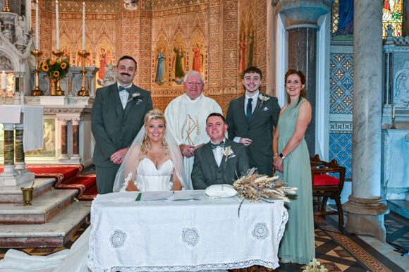 The marriage of Kevin Murphy and Shannon Kennedy at Clonakilty Parish Church