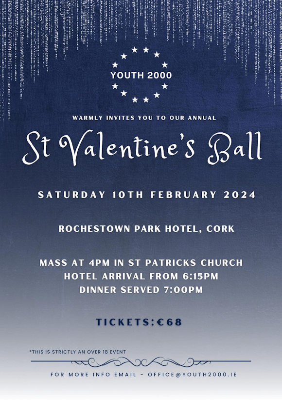 Youth 2000 St Valentine's Ball - 10 Feb 2024
