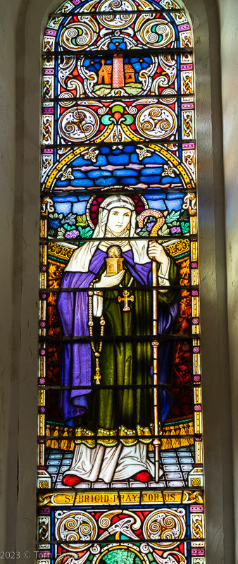 St. Brigid window - St. Peter's Church, Carraigfada St. Brigid window - St. Peter's Church, Carraigfada