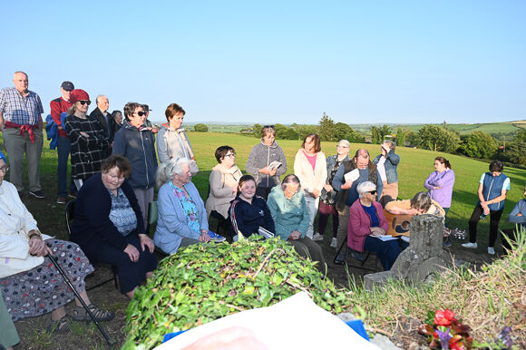 Gathering at the Holy Well dedicated to the Holy Trinity at Castleventry, Rossmore.